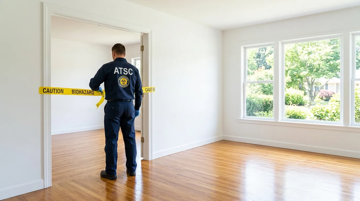Certified biohazard cleanup crew performing Decomposition Cleanup in Fairview Park