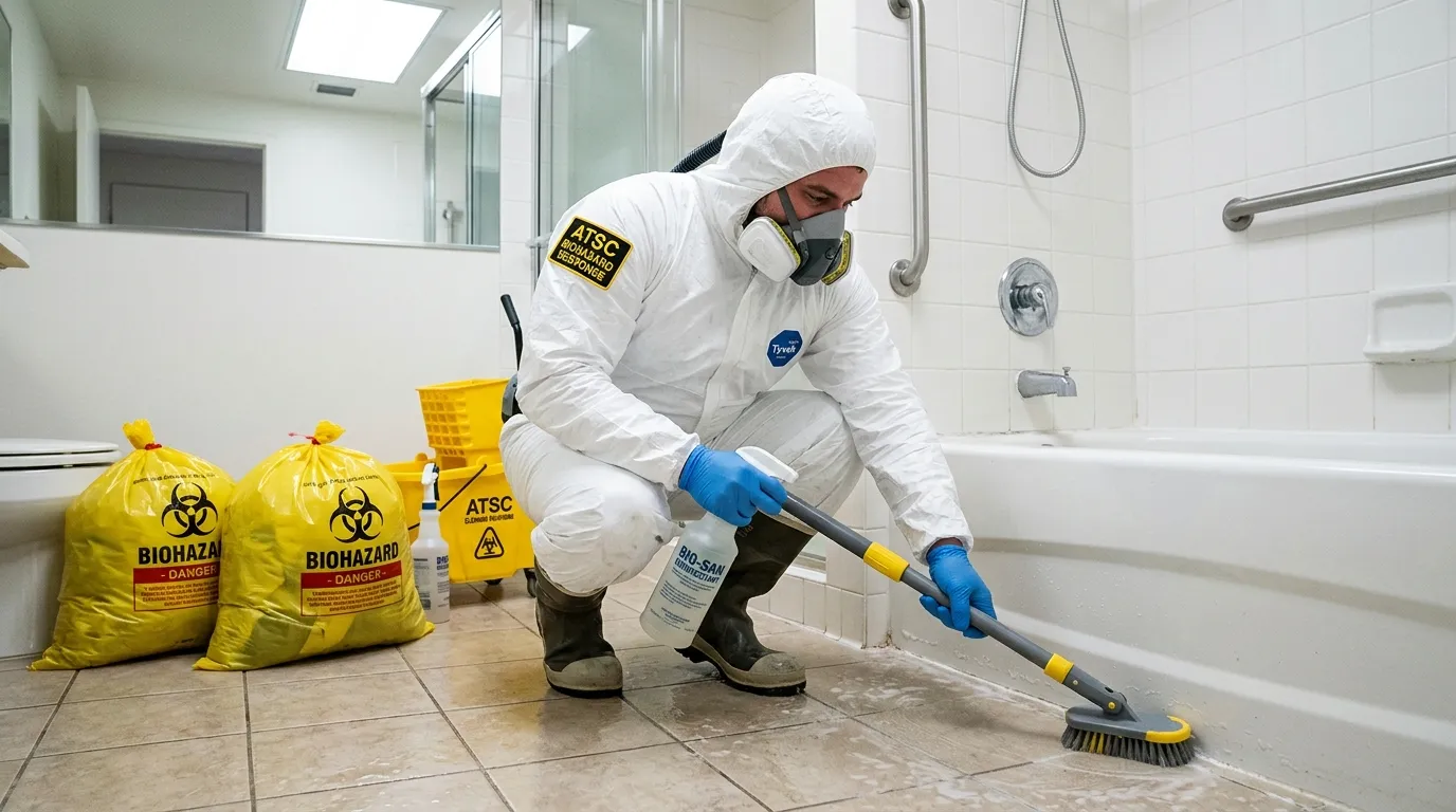 Decontamination equipment deployed for Blood Cleanup in Fairview Park